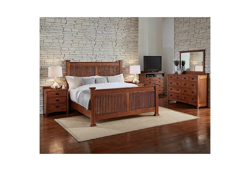 Mission Hill California King Bedroom Group by AAmerica at Esprit Decor Home Furnishings